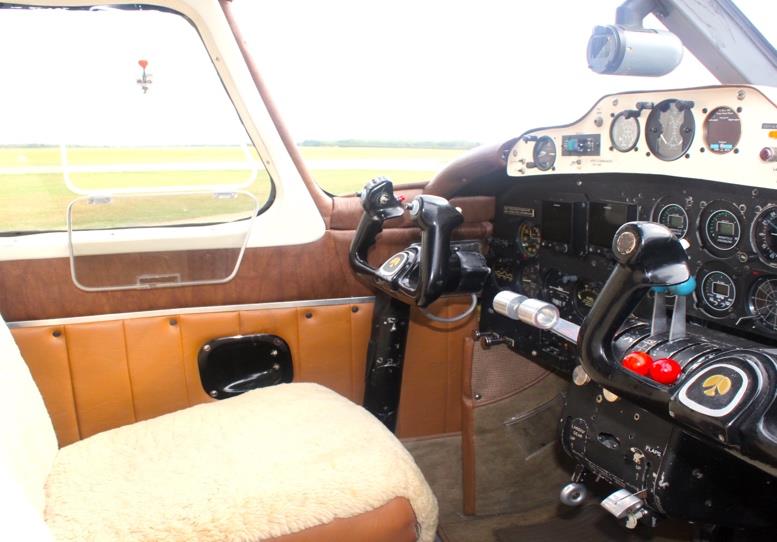 1959 Aero Commander 500A N711NE cockpit left seat and instrument panel view