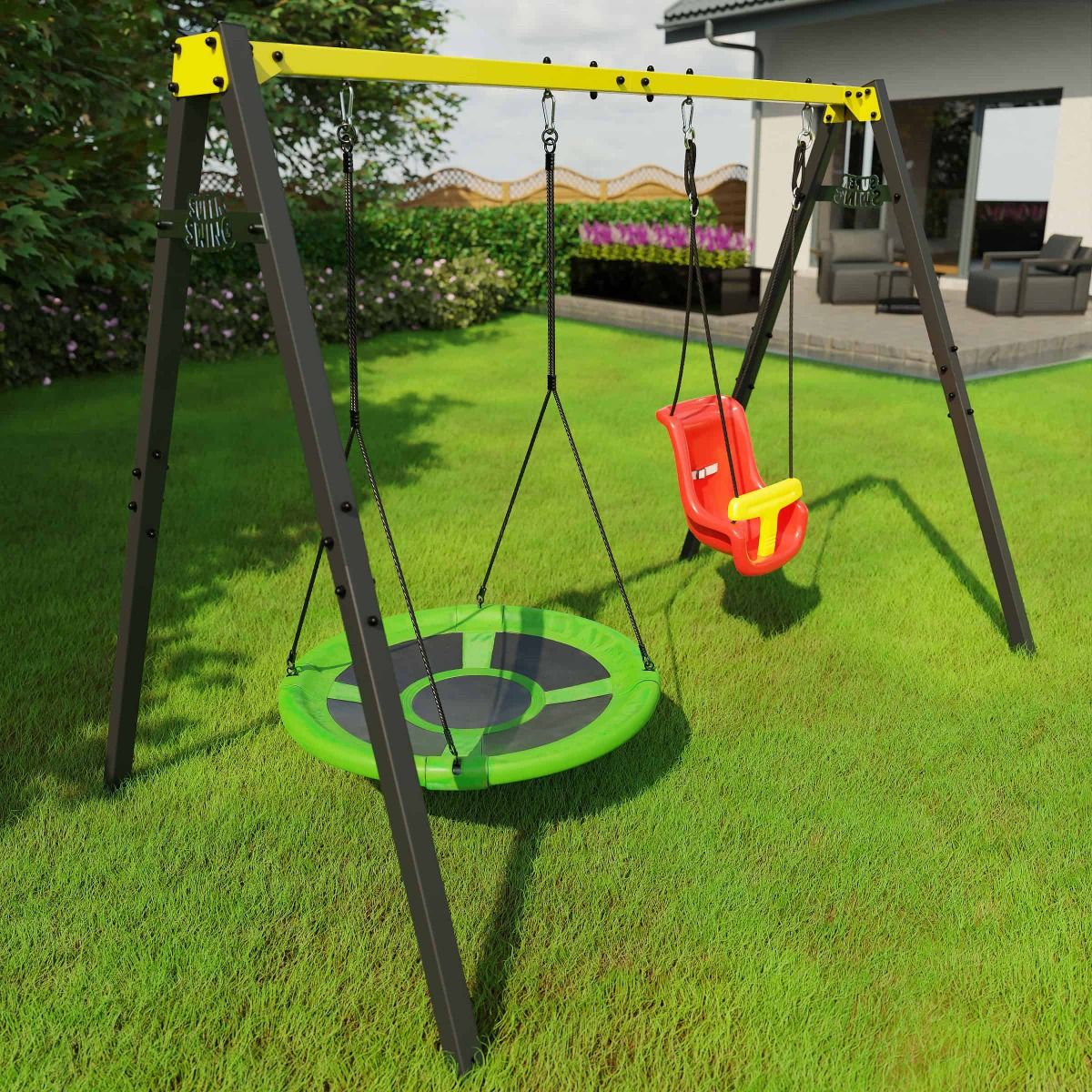 Kinderschaukel Outdoor Mit Nestschaukel Und Babyschaukel
