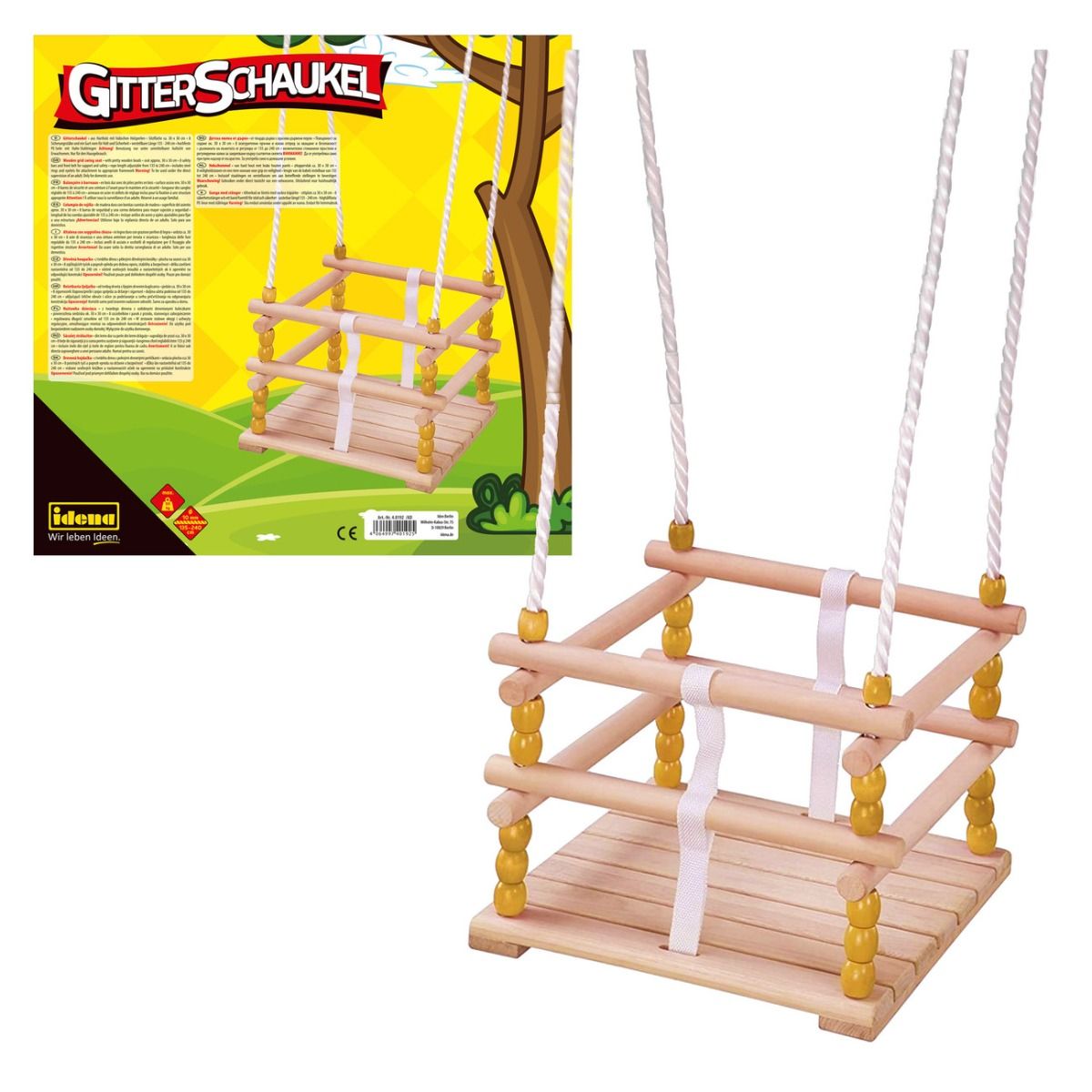 Gitterschaukel aus Holz