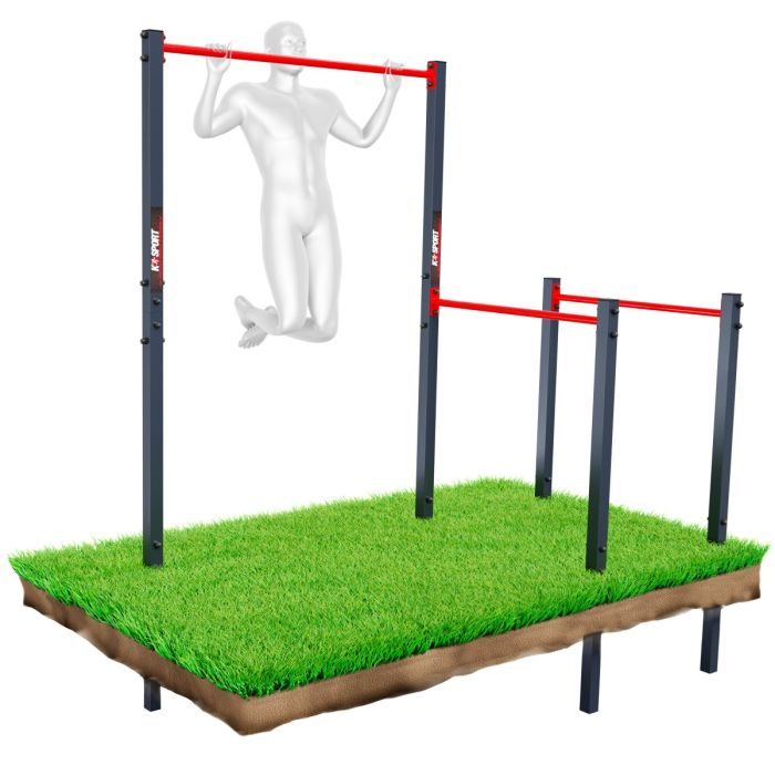 Outdoor Pull Up Bar Dip Station